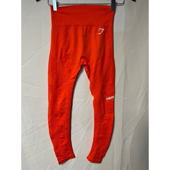 Gymshark Orange Performance Leggings - Picture 1 of 2